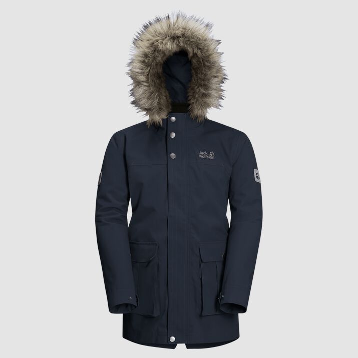 Parka Jack Wolfskin Elk Island 3in1 Niños Azules Mexico-3725186